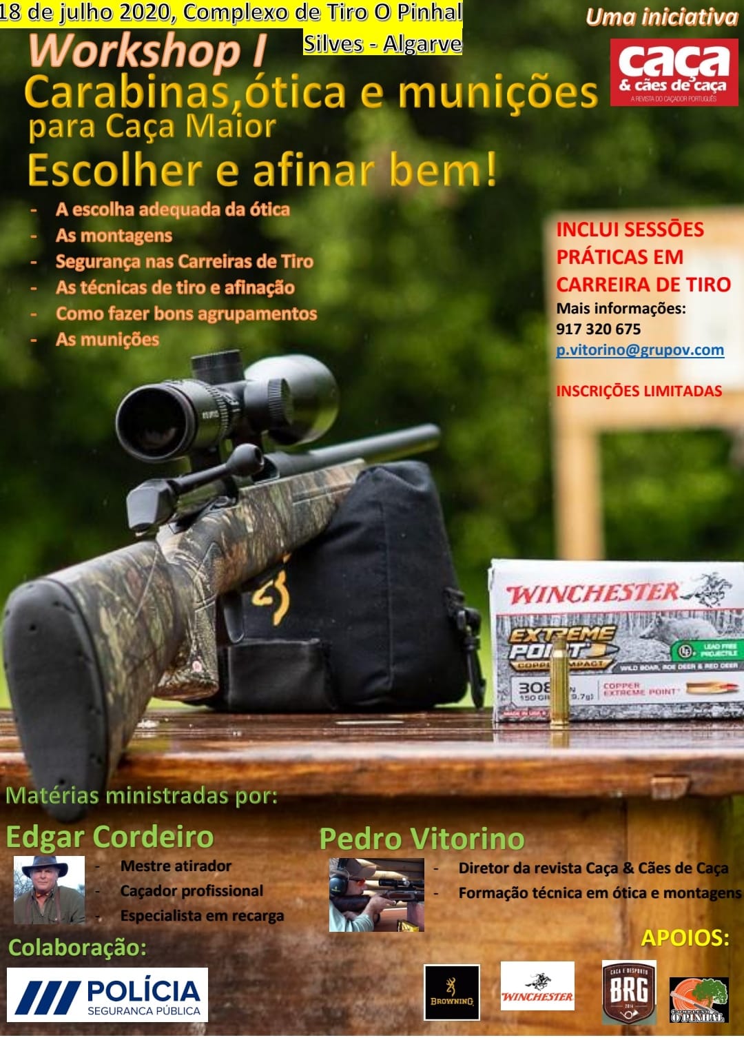 I Workshop sobre Carabinas, Ótica e Munições para Caça Maior