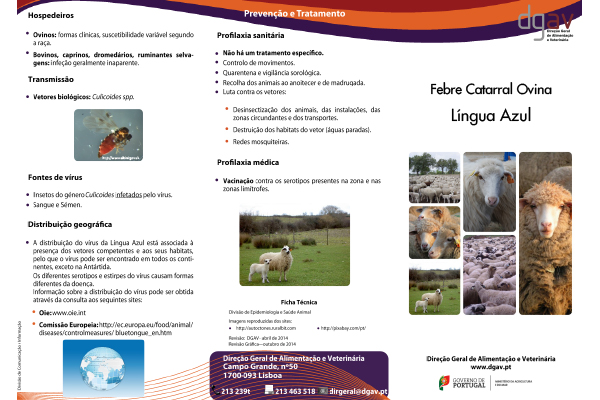Língua Azul / Febre Catarral Ovina (DGAV)