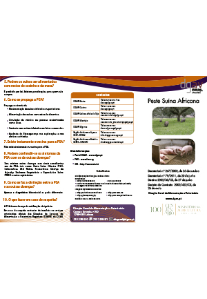 Peste Suína Africana (DGAV)
