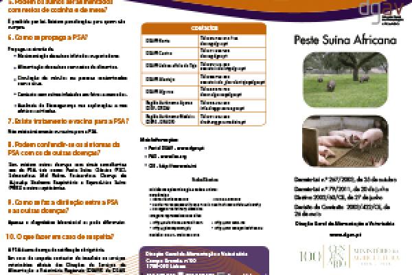 Peste Suína Africana (DGAV)