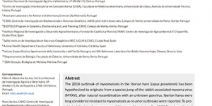 Retrospective serological and molecular survey of myxoma or  ... Imagem 1