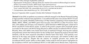 Detection of Recombinant Hare Myxoma Virus in Wild Rabbits ( ... Imagem 1